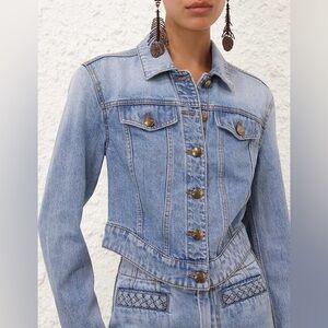 Zimmermann LUCKY FITTED DENIM JACKET $ 625 NEW without tag